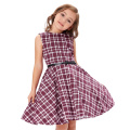 Kate Kasin Mädchen ärmellosen Vintage Retro Baumwollmuster Vintage Divinity Baby Kinder Sommerkleid KK000250-8